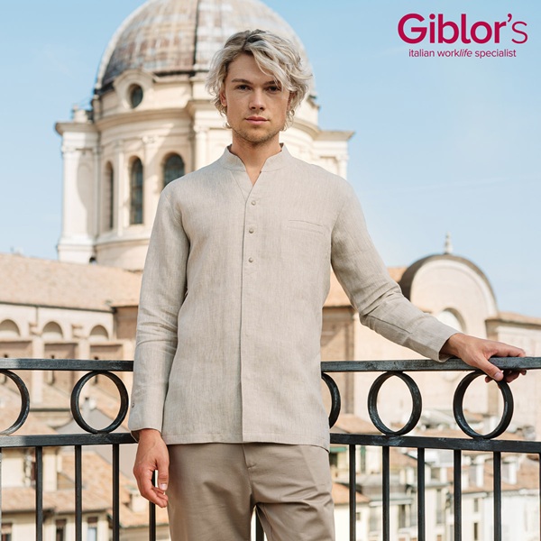 Giacca Cuoco Samuele in 100% lino - immagine 2